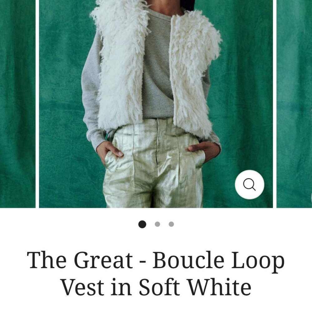 The Great. The boucle loop vest